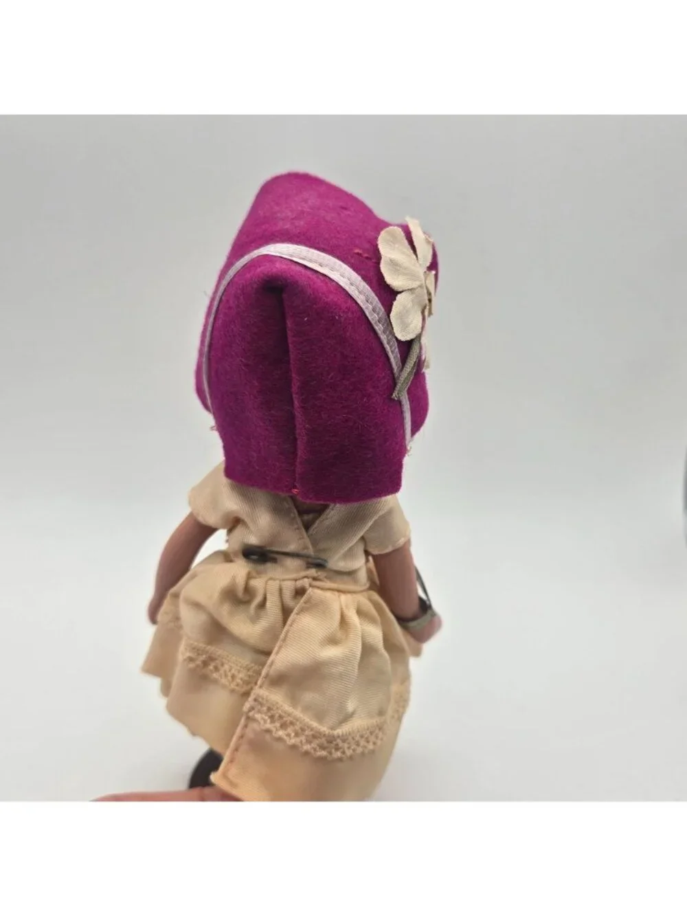Antique Nancy Ann Story Book Doll He Loves Me 121 With Stand Bisque